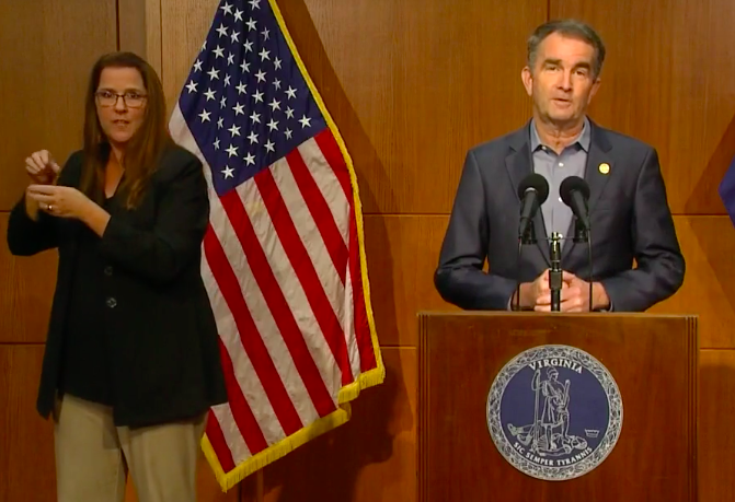 Gov. Ralph Northam speaks during a Nov. 18 press conference